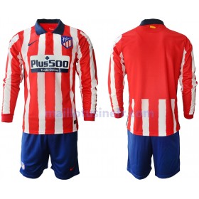Maillot de Foot Atlético Madrid Domicile 2020-21 Manches Longues - Enfant